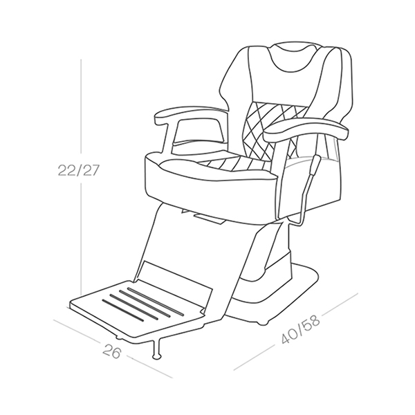 BP-2952 BARBER CHAIR_LINE DIAGRAM