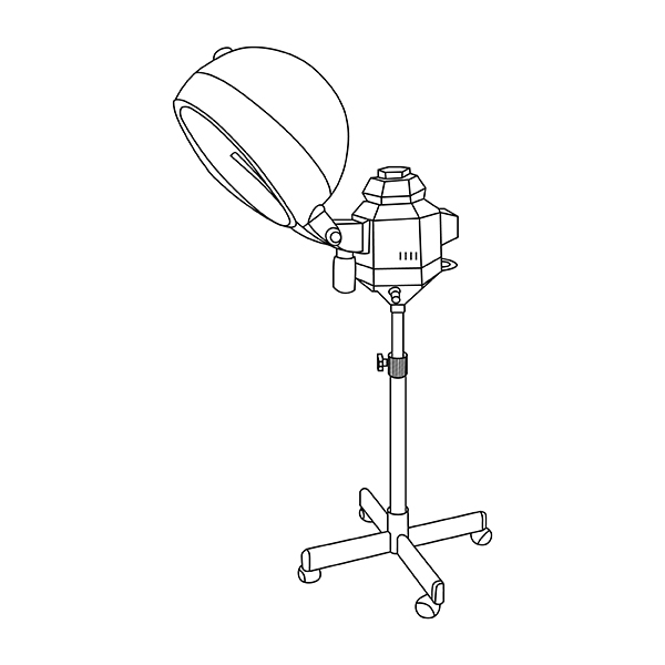IK – 1002 Hair Steamer line digram