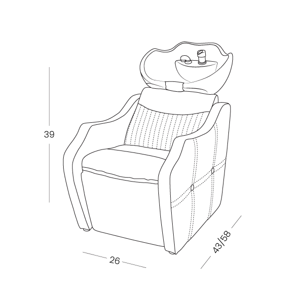 KENNEDY_IK-020-Shampoo-Basin-Chair-1-line-diagram