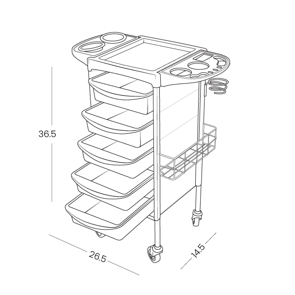 PIPER_IK-3013B-Hair-Trolley-2-Line-Diagram-01
