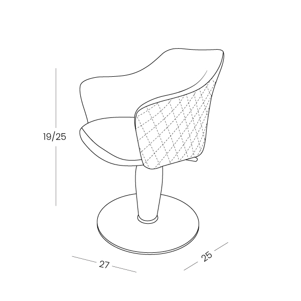 POISED-STYLING-CHAIR_Line-Diagram
