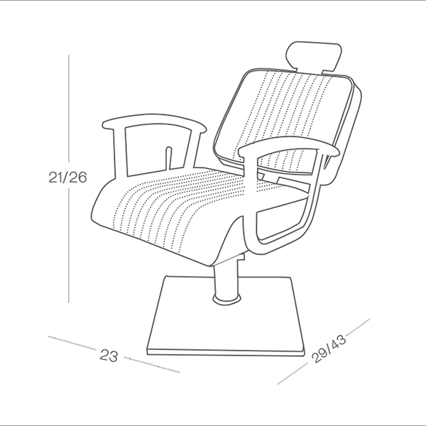 BP-68618A Reclining chair_LINE DIAGRAM