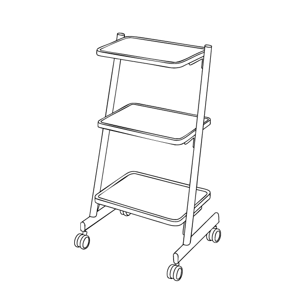 Kaito-IK-029B-Spa-Cart-with-3-Metal-Shelves-line